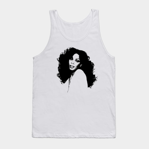 Donna Summer /// Vintage portrait Tank Top by HectorVSAchille